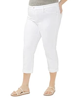 Silver Jeans Co. Plus Elyse Mid Rise Comfort Fit Capri