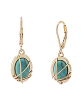 Robert Lee Morris Soho Turquoise Stone Drop Earrings