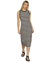 Sanctuary Women's Striped Sleeveless Midi Dress