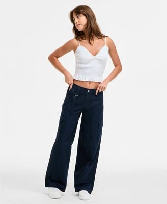 Self Esteem Juniors Smocked Tank Top Celebrity Pink Cargo Pants