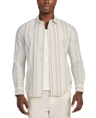 Guess Men's Harkin Relaxed-Fit Stripe Button-Down Shirt