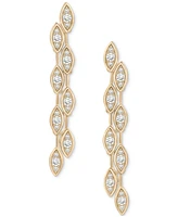 Wrapped in Love Diamond Long Drop Earrings (1/2 ct. t.w.) in 14k Gold, Exclusively at Macy's