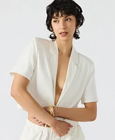 Steve Madden Women's Fia Short-Sleeve Blazer