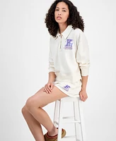 Grayson Threads, The Label Juniors' Collared Kuromi Sweatshirt