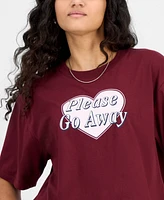 Self Esteem Juniors' Cropped Go Away T-Shirt