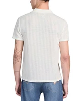 Guess Men's Dario Knit Textured Polo Shirt