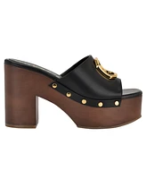 Guess Women's Qisha Quattro G Studded Block Heel Platform Sandals