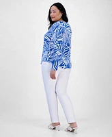 I.N.C. International Concepts Plus Size Printed Shirt Skinny Pants Exclusively At Macys