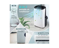 8200-btu Doe (115-Volt) White Portable Air Conditioner Cools 300-sq ft