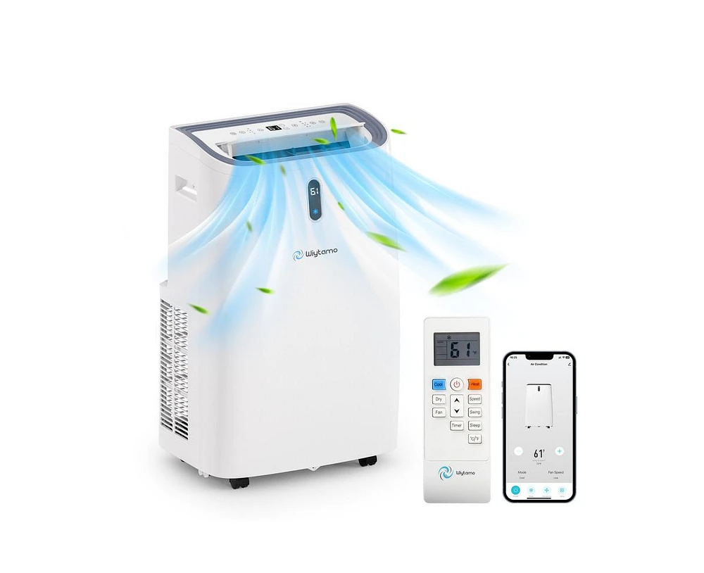 9500-btu Doe White Vented Wi-Fi enabled Portable Air Conditioner with Remote Cools 700-sq ft