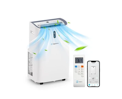 9500-btu Doe White Vented Wi-Fi enabled Portable Air Conditioner with Remote Cools 700-sq ft