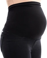1822 Denim Maternity Re:Denim Over the Bump Raw Hem Demi Bootcut Jeans