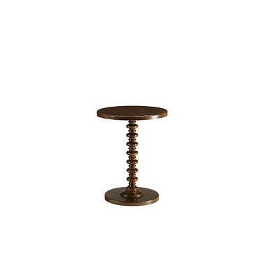 Round Solid Wood End Table – Sturdy and Stylish Furniture for Any Room