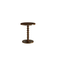 Round Solid Wood End Table – Sturdy and Stylish Furniture for Any Room