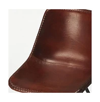 Faux Leather Side Chair for Dining Room or Office Seating