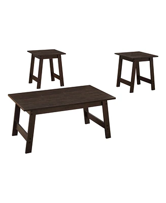 Contemporary Set of Three Coffee Tables for Functional Accent