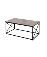 Set of Three Metal Coffee Tables for Modern Living Room Decor