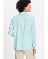 Olsen Women's Long Sleeve Stripe Shirt