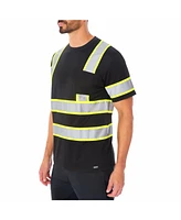 Smith's Workwear Men's Short Sleeve High-Visibility Reflective Safety Tee