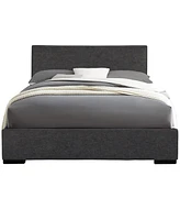 Polyester Blend Upholstered Bed Frame – Sturdy Manufactured Wood Design