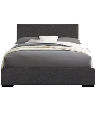 Polyester Blend Upholstered Bed Frame X2013 Sturdy Manufactured Wood Design