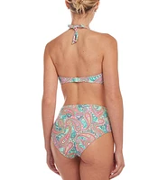 Lascana Women's Paisley Print Bandeau Bikini Swimsuit Top