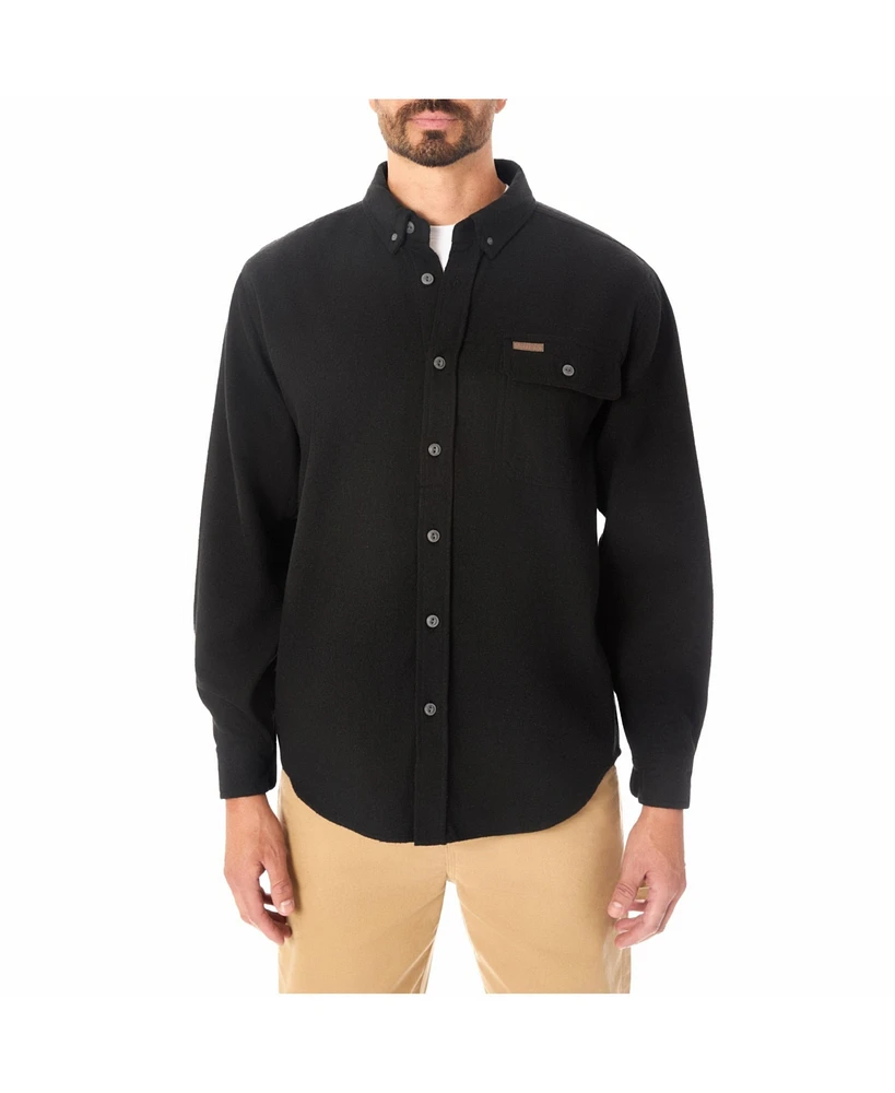 Smith's Workwear Men's Long Sleeve Extra Heavyweight Chamois Flannel Shirt