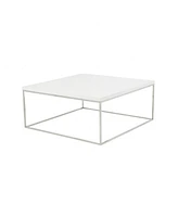 Metal Square Coffee Table for Modern Living Room Decor