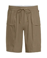 Lands' End Big & Tall 9 Inch Packable Cargo Swim Shorts