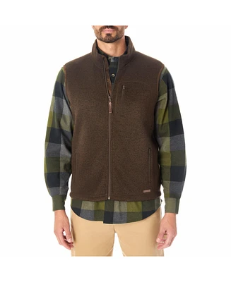 Smith's Workwear Men's Sherpa-Lined Sweater Fleece Vest