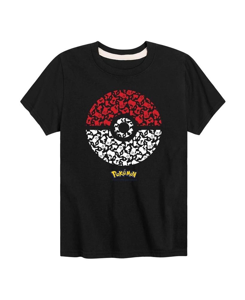 Hybrid Big Boys Pokemon Poke Ball Graphic T-Shirt