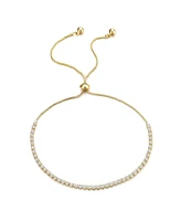 Adornia Gold Adjustable Tennis Bolo Bracelet