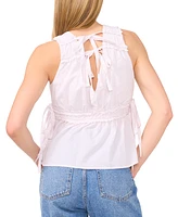 1.state Women's Aurora Cotton Sleeveless V-Neck Top