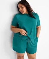 State of Day Women's Relaxed-Fit Short-Sleeve Tee Xs-3X, Exclusively at Macy's