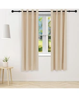 x -Inch Indoor/Outdoor Room-Darkening Curtain Panel with Grommet Top - Includes Tieback