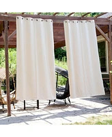 52 x -Inch Indoor/Outdoor Room Darkening Curtains with Grommet Top - Includes Tieback