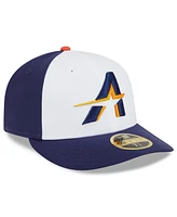 New Era Men's White/Navy Houston Astros 2025 City Connect Low Profile 58FIFTY Fitted Hat