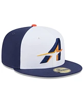 New Era Men's White/Navy Houston Astros 2025 City Connect 59FIFTY Fitted Hat