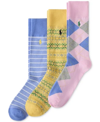 Polo Ralph Lauren Men's Pastel Patterns Socks Gift Box