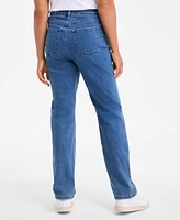Style & Co Women's Printed High-Rise Straight-Fit Jeans, Exclusively at Macy's