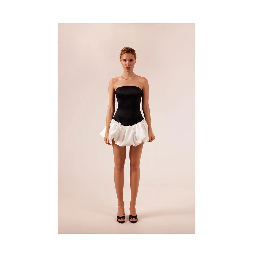 Milla Women's Swan-like mini corset dress