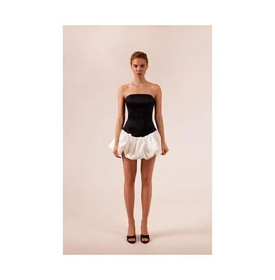 Milla Women's Swan-like mini corset dress
