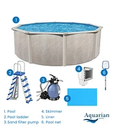 Aquarian Phoenix 15ft x 52in Above Ground Swimming Pool w/Pump and Pool Ladder