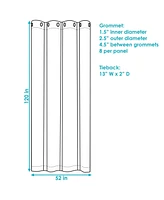 Contemporary Styles Indoor/Outdoor Curtain Panels with Grommet Tops