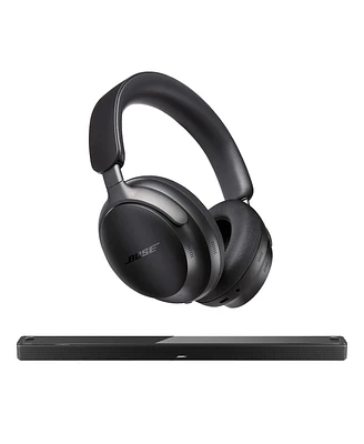 Bose Smart Ultra Soundbar with QuietComfort Wireless Noise Cancelling Headphones