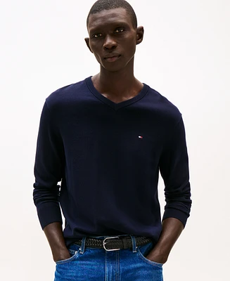 Tommy Hilfiger Men's Essential Solid V-Neck Sweater