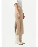 Gobi Cashmere Women's Skirt with Zip