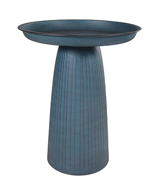 Gleeful Garden Metal Outdoor Bird Bath