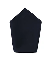 Trafalgar Men's Sutton Solid Color Silk Brace Bow Tie Necktie and Pocket Square Set