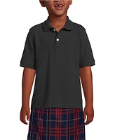Lands' End Girls School Uniform Short Sleeve Mesh Polo Shirt